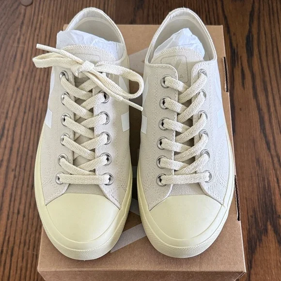 Veja Off-White Canvas Sneakers - Picture 5 of 6